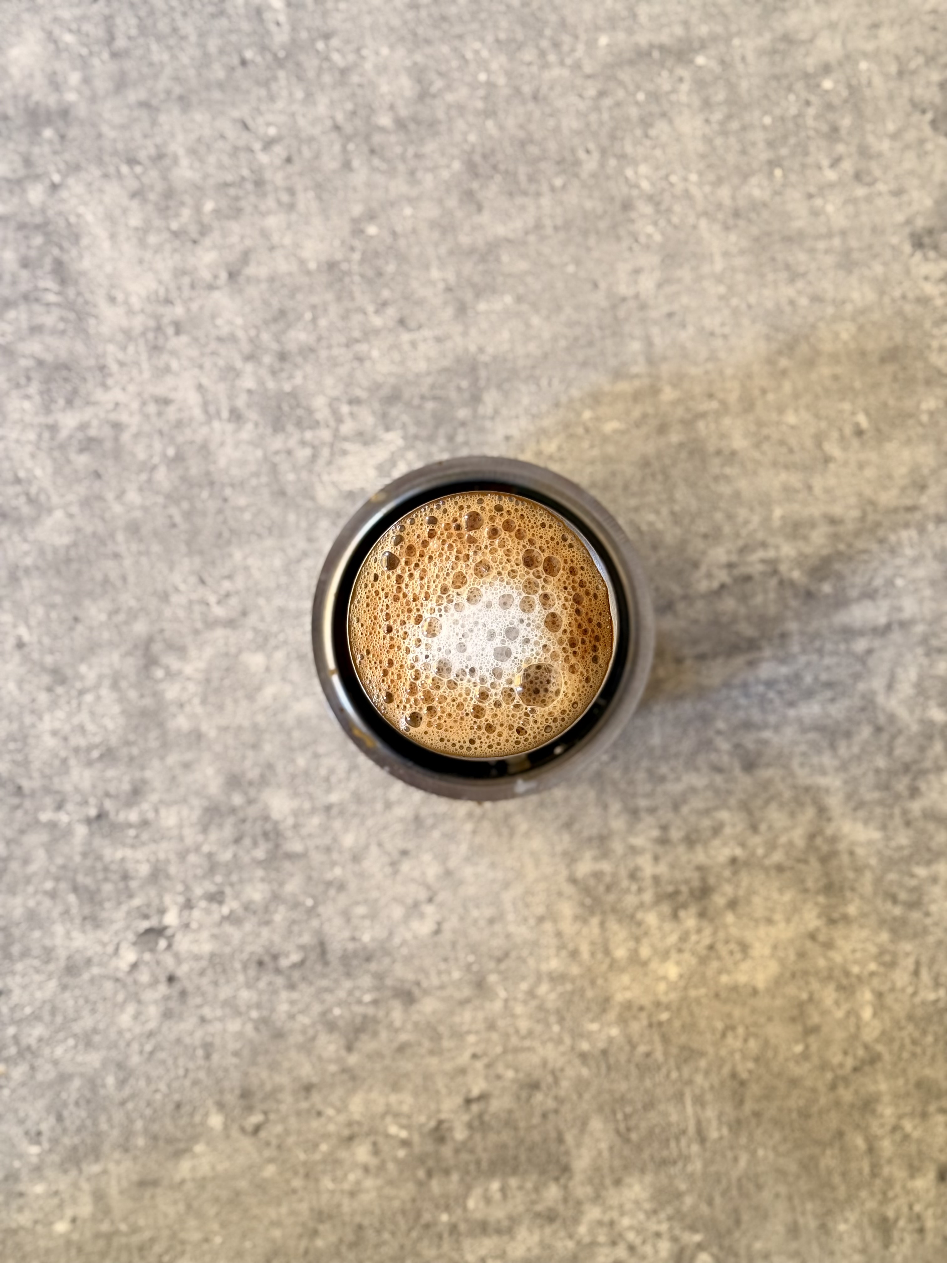 South Indian filter coffee served in steel tumbler at BIDo